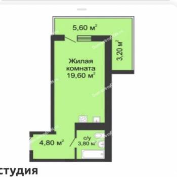 Сдается 1-комнатная квартира, 31,5 м²