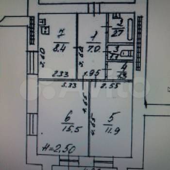 Продается 2-х комнатная квартира, 51 м²
