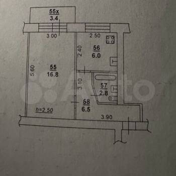 Сдается 1-комнатная квартира, 33,1 м²