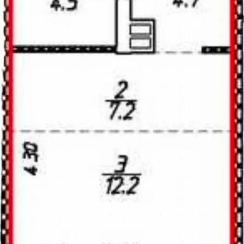 Продается 1-комнатная квартира, 30,6 м²