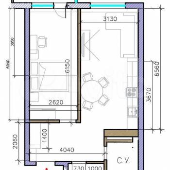 Сдается 2-х комнатная квартира, 51 м²
