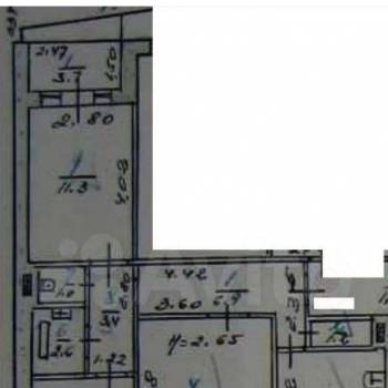 Продается 3-х комнатная квартира, 62 м²