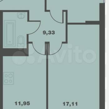 Продается 2-х комнатная квартира, 52,8 м²