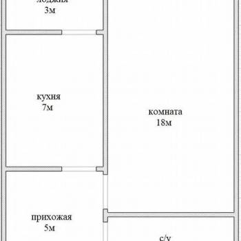 Продается 1-комнатная квартира, 36 м²