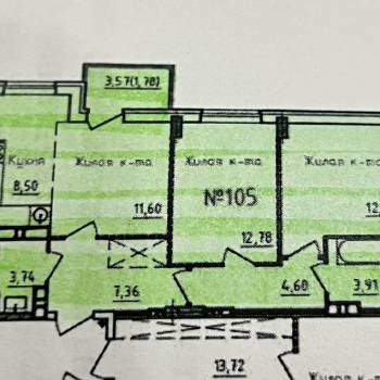 Продается 3-х комнатная квартира, 65,1 м²
