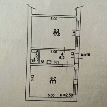 Продается 2-х комнатная квартира, 41,6 м²