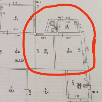 Продается 2-х комнатная квартира, 23 м²