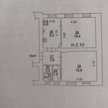 Продается 2-х комнатная квартира, 48,3 м²