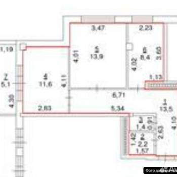 Продается 1-комнатная квартира, 53 м²