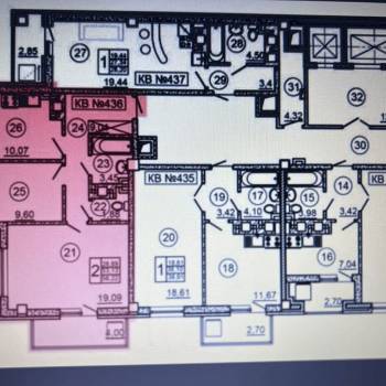 Продается 2-х комнатная квартира, 52,3 м²