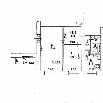 Продается 2-х комнатная квартира, 48 м²