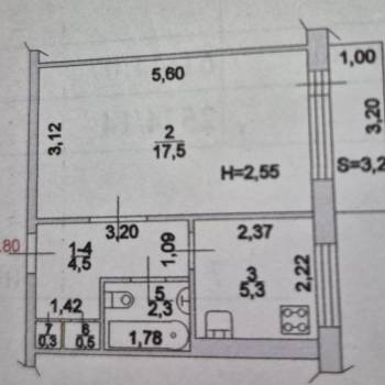 Продается 1-комнатная квартира, 31,4 м²