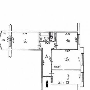 Сдается Многокомнатная квартира, 64,2 м²