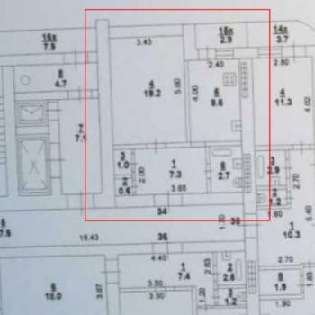 Продается 1-комнатная квартира, 41,9 м²