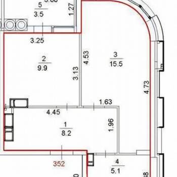 Продается 1-комнатная квартира, 38,7 м²
