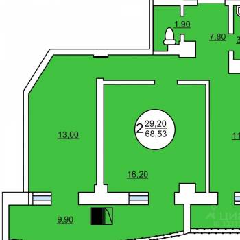 Сдается 2-х комнатная квартира, 70 м²