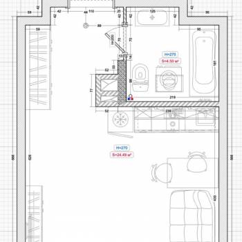 Сдается 1-комнатная квартира, 30 м²