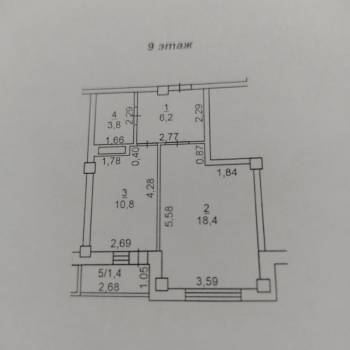 Сдается 1-комнатная квартира, 39,2 м²
