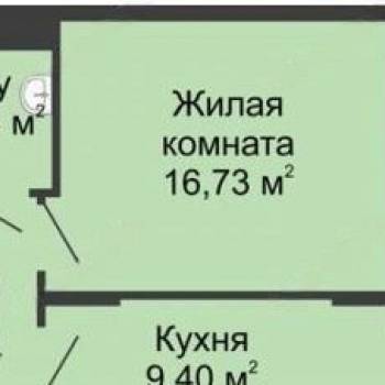 Сдается 1-комнатная квартира, 35 м²