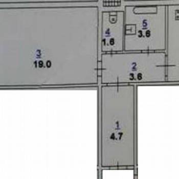 Продается 1-комнатная квартира, 50 м²