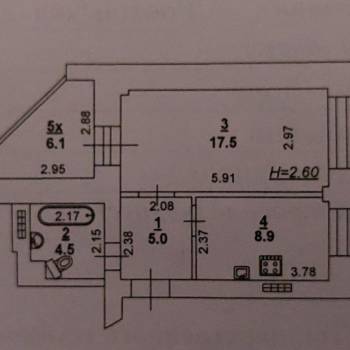 Продается 1-комнатная квартира, 35,9 м²