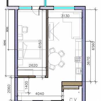 Сдается 2-х комнатная квартира, 51 м²