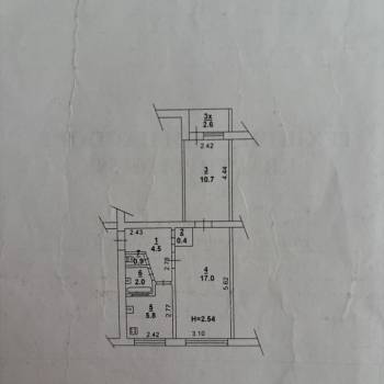 Продается 2-х комнатная квартира, 41,3 м²