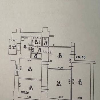 Продается Многокомнатная квартира, 105 м²