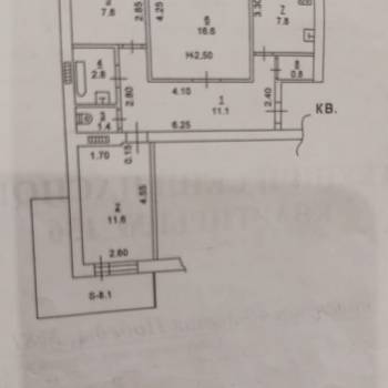 Продается 3-х комнатная квартира, 64,4 м²