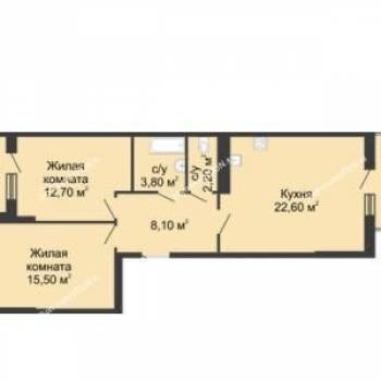 Продается 3-х комнатная квартира, 71,5 м²
