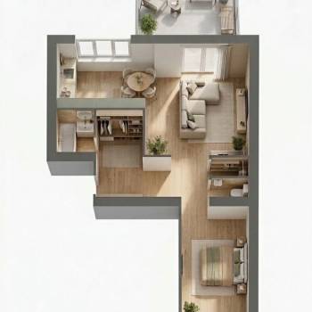 Продается 2-х комнатная квартира, 51 м²