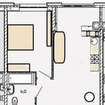 Продается 1-комнатная квартира, 40 м²
