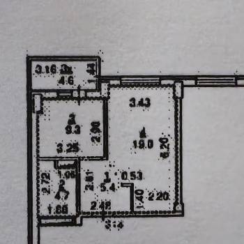 Продается 1-комнатная квартира, 38,3 м²