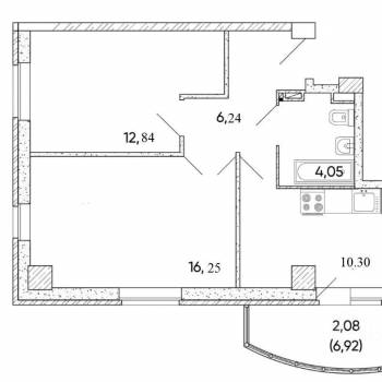 Продается 2-х комнатная квартира, 56,6 м²