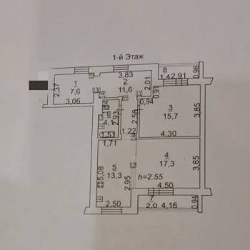 Продается 2-х комнатная квартира, 69,8 м²