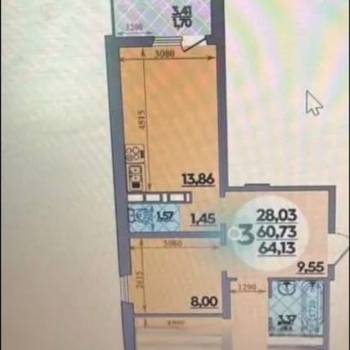 Продается 3-х комнатная квартира, 64,1 м²