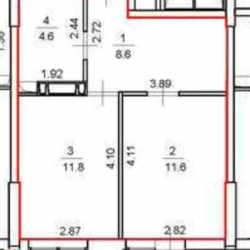 Продается 1-комнатная квартира, 38,6 м²