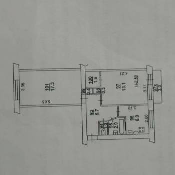 Продается 2-х комнатная квартира, 48,4 м²