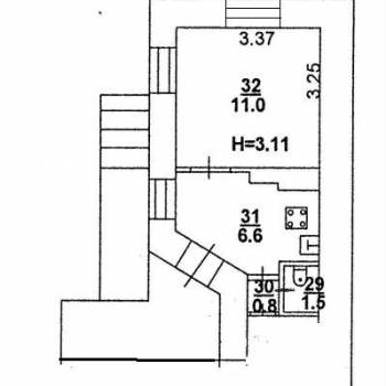 Продается 1-комнатная квартира, 20 м²