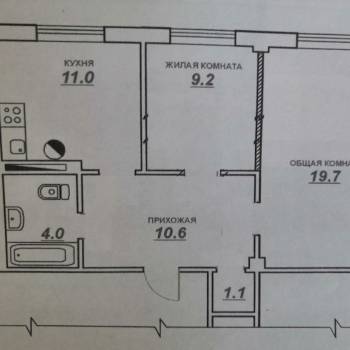 Сдается 2-х комнатная квартира, 56 м²
