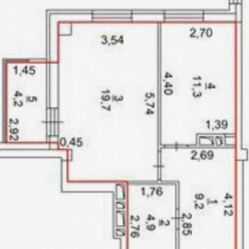 Сдается 1-комнатная квартира, 47 м²