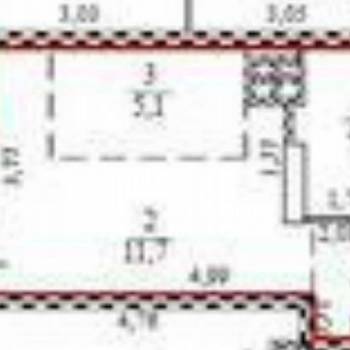 Продается 1-комнатная квартира, 26,7 м²