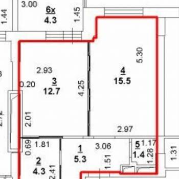 Продается 3-х комнатная квартира, 45 м²