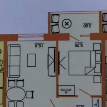 Продается 1-комнатная квартира, 42 м²