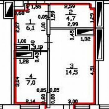 Продается 1-комнатная квартира, 35 м²