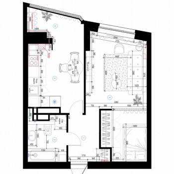 Продается 1-комнатная квартира, 44,8 м²