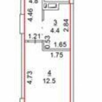 Продается 1-комнатная квартира, 29 м²