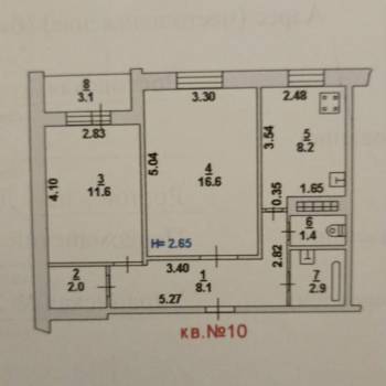 Сдается 2-х комнатная квартира, 51 м²