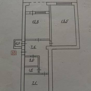 Сдается 2-х комнатная квартира, 53 м²