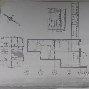 Продается 1-комнатная квартира, 54 м²